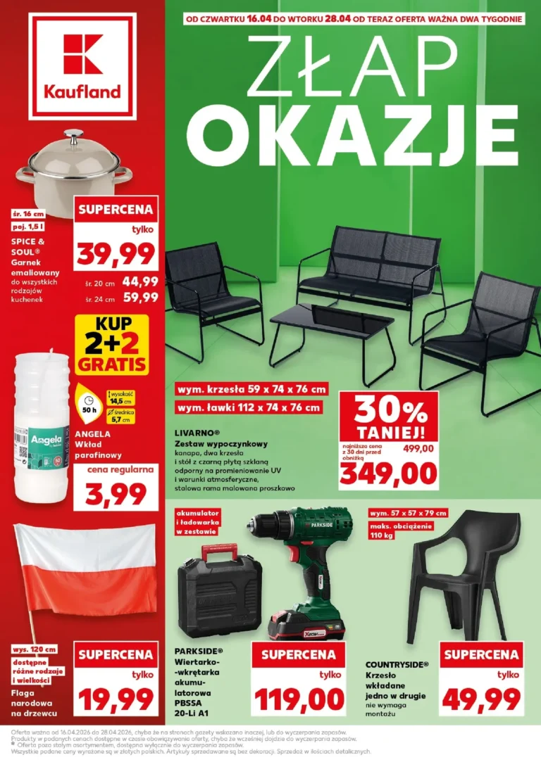 Kaufland gazetka od 16.04.2026 – Super promocje Złap Okazje od czwartku