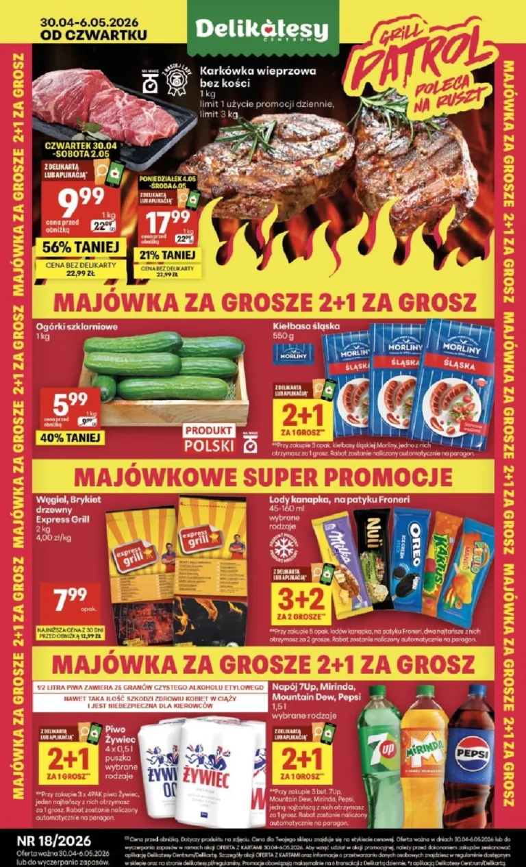 Delikatesy Centrum Gazetka od 30.04.2026